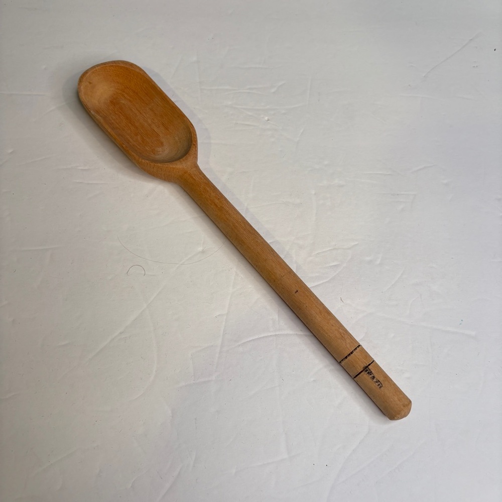 Brazilian Made Wooden Serving Spoon 10" Long
